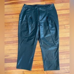 express faux leather pants
